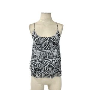 H&M- Zebra Printed Cami Top Size 2